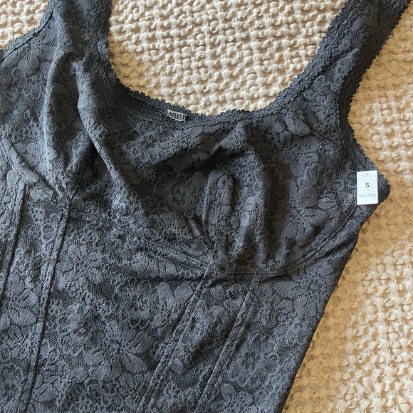 NWT VS PINK LACE CINCHED CORSET TOP - Picture 4 of 5